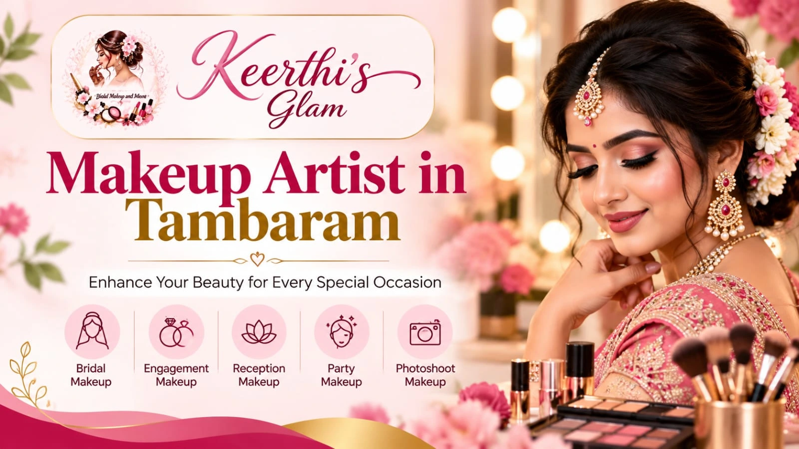 Makeup Artist in Tambaram providing bridal and occasion makeup services